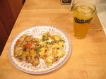 Цыплята с яблоками