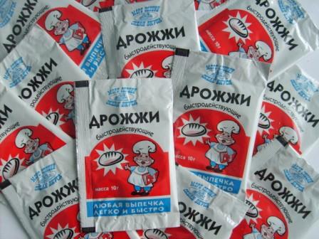 Дрожжи в упаковке